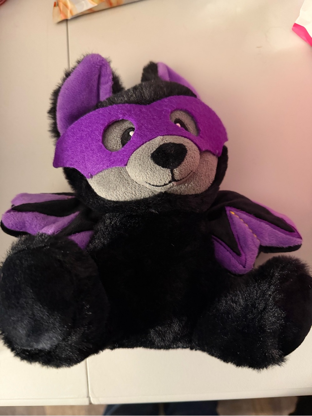 American Greetings Black Purple Bat Costume Plush Halloween
